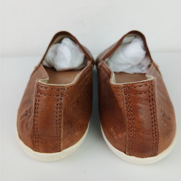 Frye SZ 6.5 Women's Melanie Slip On Flats Sneakers Cognac - Picture 3 of 8